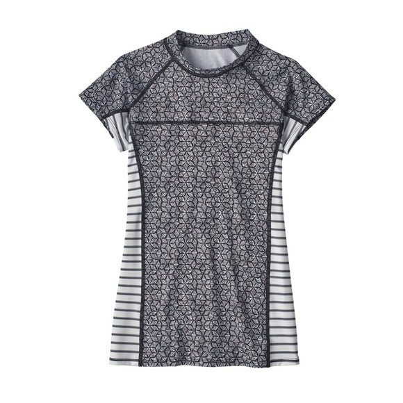 Patagonia Small Short Sleeve Micro Swell Rashguard swim top - Picture 1 of 5